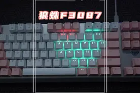 狼蛛87键，灯光不知道怎么设置的可以看过来#键盘 #机械键盘视频封面