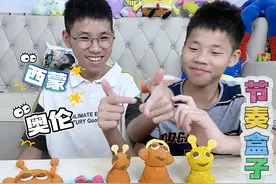 用沙子制作节奏盒子角色？兄弟俩手艺大比拼 #节奏盒子 #手工diy