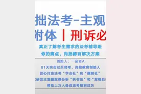 【尚拙】24主观题“考神附体”-刑诉法，必考点+考法+答案内视频封面