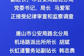 #严惩黑恶势力 唐山事件最新通报，路北分局局长等人接受审查#唐山 #除恶扫黑 视频封面