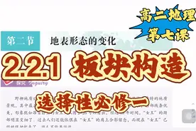 7⃣️ 高中地理选择性必修一全课程 第7课 地质构造 #自然地理视频封面