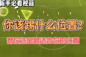 你该踢什么位置？ #足球 #你在足球场上适合哪个位置 #足球教学视频封面