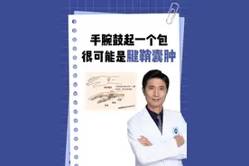 手腕鼓起一个包，很可能是腱鞘囊肿 #硬核健康科普行动视频封面