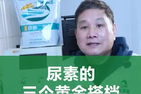 尿素的三个黄金搭档，你都知道是什么吗？ #尿素 #磷酸二氢钾 #有机肥 #肥料新知识 #三农种植视频封面