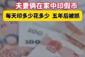 夫妻俩在家中印假币 每天印多少花多少  五年后被抓视频封面