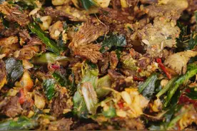 舂白参 今天做一道我们农家的下饭菜，白参舂姜辣子#云南美食 #农村美食 #美食分享