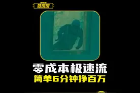 0成本极速流打法，不掉装备，6分钟挣百万喝水一样简单!