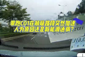 零跑C01在颠簸路段突然加速，是人为原因还是新能源通病？视频封面