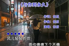 伍佰的一首《与你到永久》完整版，深情的歌词，满满的爱。视频封面