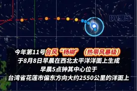 台风“杨柳”生成，未来5天对广东无直接影响。#广东dou知道