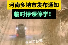 新一轮暴雪大风寒潮来袭，河南多地市发布通知，临时停课停学!视频封面