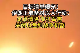 目标清单曝光！伊朗正准备对以大行动：定点清除 专打军需 关闭以色列战争机器#伊朗 #以色列 #空袭 #战争 #现场直击视频封面