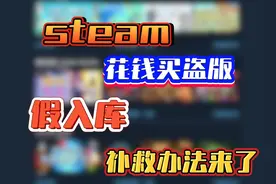 花钱买盗版赔了夫人又折兵，steam假入库补救办法来了！！！视频封面