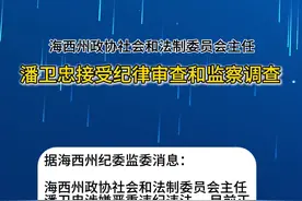 潘卫忠接受纪律审查和监察调查 #审查调查视频封面
