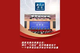 新华社消息｜国家发展改革委主任：预计“十四五”经济增量相当于一个世界发达经济体全年经济总量视频封面