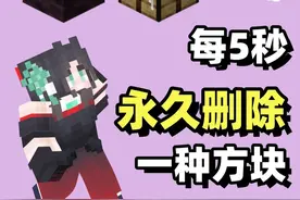 每5秒删除一种方块 #我的世界 #游戏内容风向标