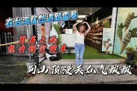 在台湾居然遇到雷暴，冒着大雨想坐猫空缆车，到山顶漫天仙气飘飘