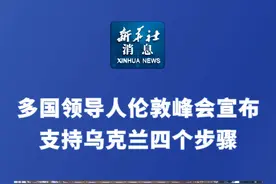 新华社消息｜多国领导人伦敦峰会宣布支持乌克兰四个步骤