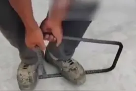 河北工人纪某徒手掰断钢筋？河北霸州回应：不属实 #河北