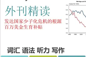 百万美金生育补贴｜英语外刊精读｜词汇｜英语阅读｜英语听力｜…视频封面