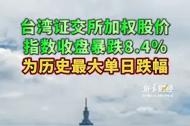 #台湾证交所加权股价指数收盘暴跌  #台积电创有史以来最大跌幅视频封面