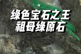 如果你在云南捡到一颗这样的石头，有可能就实现**自由了！ #原石 #祖母绿 #宝石 #矿物晶体 #珠宝 @珠宝博士小天团（珍珠专场）视频封面
