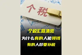个税汇算清缴，为什么有的人能领钱，有的人却要补税？#个税汇算清缴 #掘金计划2025视频封面