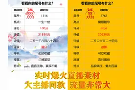 详细演示火爆全网“手机尾号全方位估值评分满分挑战”不出镜直播视频封面