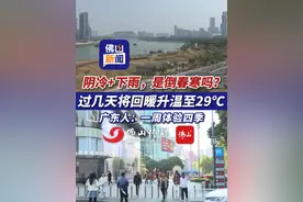 阴冷+下雨，是倒春寒吗？过几天将回暖升温至29℃！广东人：一周体验四季。（编辑：曹梓俊；责编：梁莹；素材来源：佛山市新闻传媒中心记者 谈飞洋、黎锦强）#天气  #佛山  #倒春寒视频封面