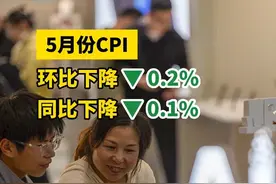 数说中国 | 国家统计局：5月份CPI同比下降0.1%，核心CPI同比涨幅扩大 #CPI #消费 #价格 #数说中国
