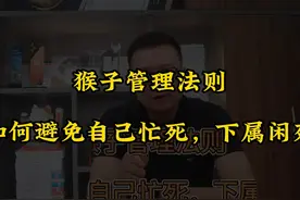 猴子管理法则：如何避免自己忙死，下属闲死 #猴子管理法则