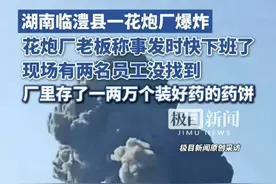 湖南临澧县一花炮厂爆炸，花炮厂老板称有两名员工失联，厂里存了一两万个装好药的药饼（原创内容）视频封面