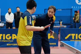 反手快撕时，腰部力量一定要顶起来#顾玉婷 #乒乓球教学视频封面