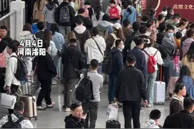 清明假期第一天的洛阳龙门站已开启人海模式，出站的游客和出行的人流量不相上下，洛阳人：已经不出门准备给公主王子们腾位置了#来呀四月的洛阳包美的 #花YOUNG洛阳城 #洛阳喊你来看花 #一路繁花赏洛阳视频封面