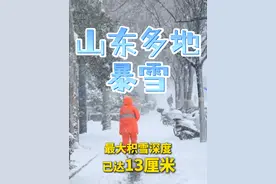 #济南暴雪停课  ！#山东最大积雪深度已达13厘米  #山东超百个高速公路收费站封闭视频封面
