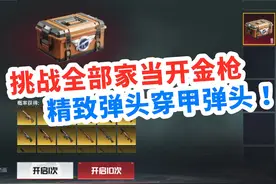 挑战全部家当开金枪，只求精致弹头穿甲弹头，猜猜能如愿吗？