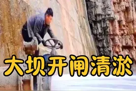 为什么大坝要定期清淤？释放的瞬间，水流冲力威力有多大？ #大坝 #清淤 #涨知识 #开闸放水 #科普一下视频封面