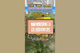 台风“蝴蝶”较大可能正面袭击我市 需注意继续做好台风相关防御 #台风蝴蝶 @抖音短视频 @DOU+小助手
