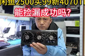 闲鱼2500买一张99新4070TI能捡漏成功吗？视频封面
