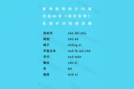 普测短文44号《纸的发明》讲解 #普通话测试视频封面