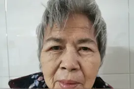 玉林寻亲：六旬老太被救助，花白短发，穿黑底花上衣、紫色毛衣图片