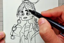 一学就会的古装美女背影#简笔画 #一学就会系列 #古风汉服美如画 #古风 #简笔画教程 视频封面