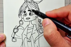 一学就会的古装美女背影#简笔画 #一学就会系列 #古风汉服美如画 #古风 #简笔画教程 视频封面