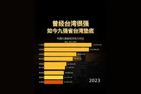 如今台湾只能垫底 九强省排行榜 #台湾 #广东 #江苏 #福建 #各省
