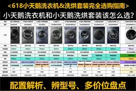 618小天鹅洗衣机和洗烘套装选购推荐！