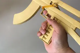 能发射子弹的折纸枪，AK47自动步枪 