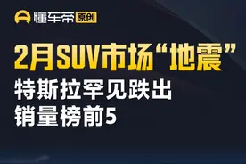 2月SUV市场“地震”，特斯拉罕见跌出销量榜前5 #数据有话说 #SUV #特斯拉视频封面