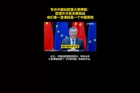 #专访中国驻欧盟大使傅聪 ：欧盟外交官员跟我说，他们上的第一堂课就是一个中国原则。视频封面