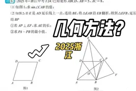 2025浙江中考压轴题，如何用初中生能理解的几何方法？ #数学思维