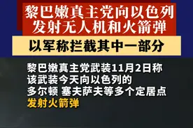 以色列国防军当地时间今天（11月2日）表示，以军稍早前监测到从黎巴嫩进入以色列的多架无人机。以色列空军成功拦截了其中一架无人机，另有其他无人机落入地面。#黎以冲突  #中东局势  #广西都市频道视频封面